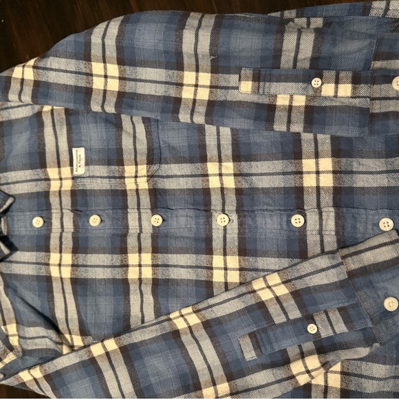 Abercrombie kids Blue Plaid boy’s Shirt - Picture 2 of 5